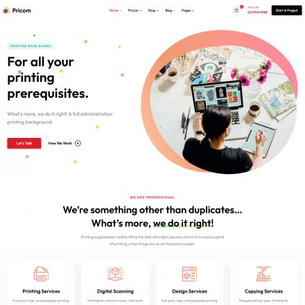 ThemeForest Pricom