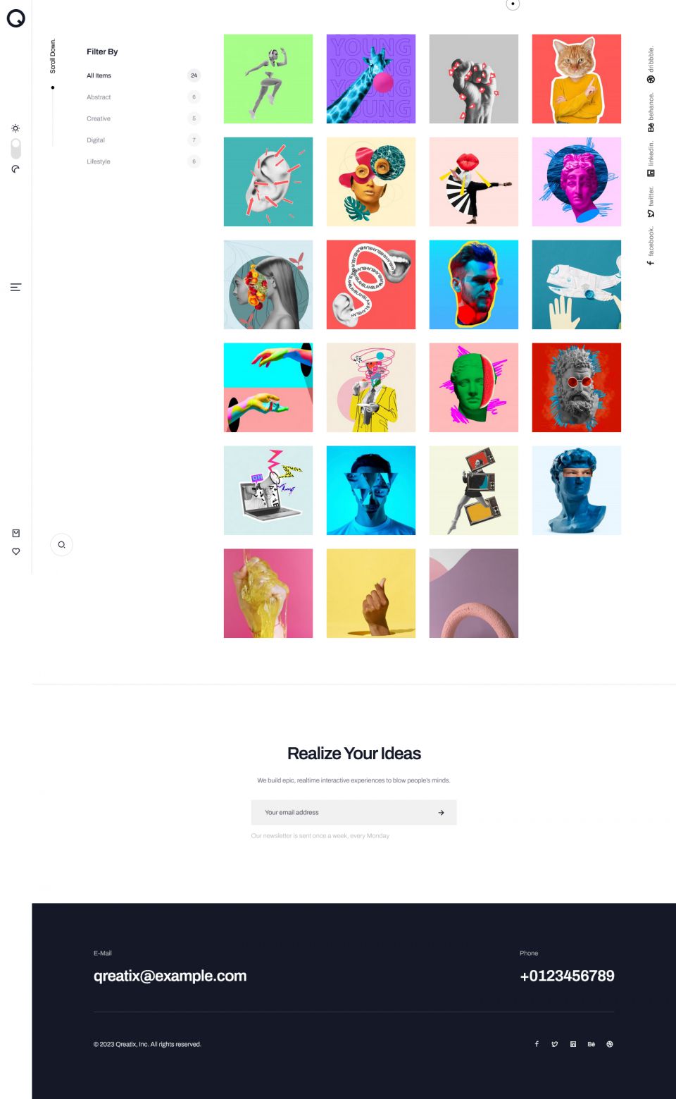 WordPress template ThemeForest Qreatix