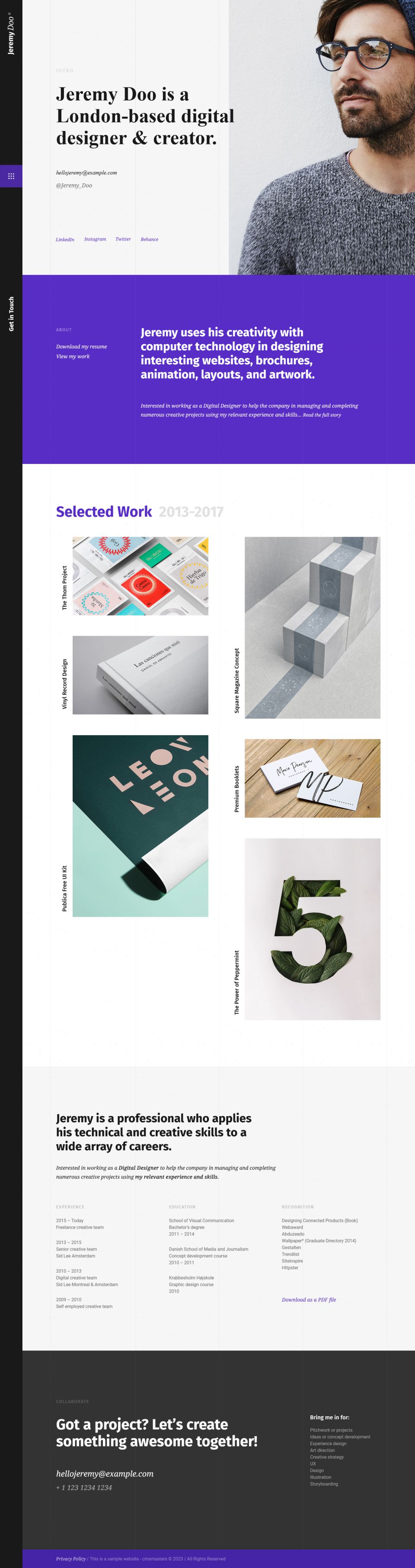 Template ThemeForest See My CV WordPress template ThemeForest See My CV
