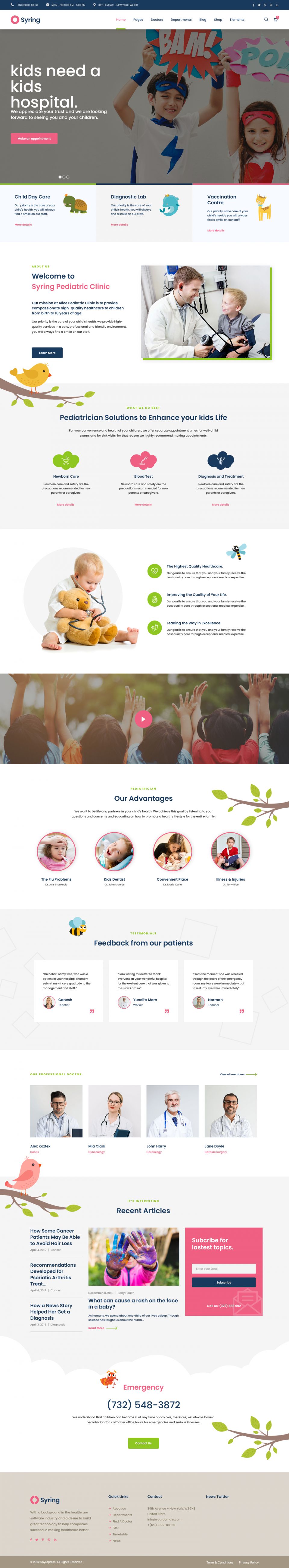 WordPress template ThemeForest Syring