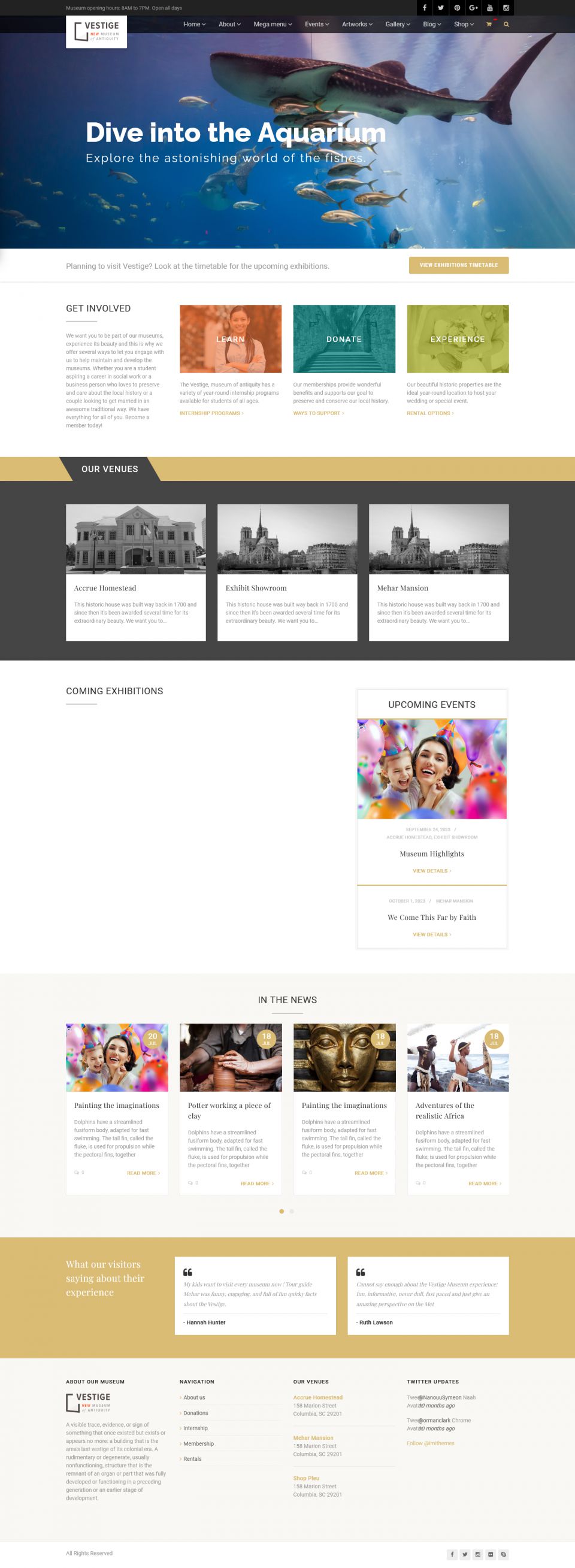 WordPress template ThemeForest Vestige