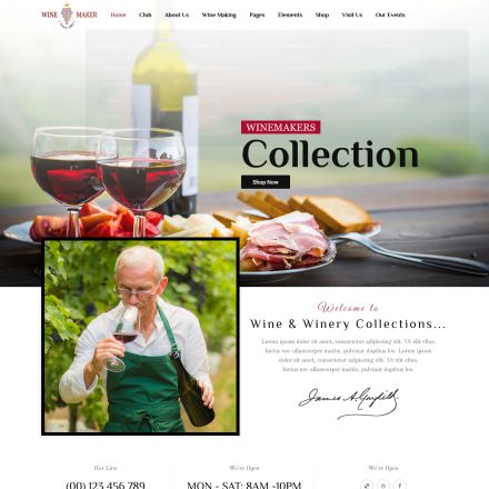 ThemeForest Wine Maker