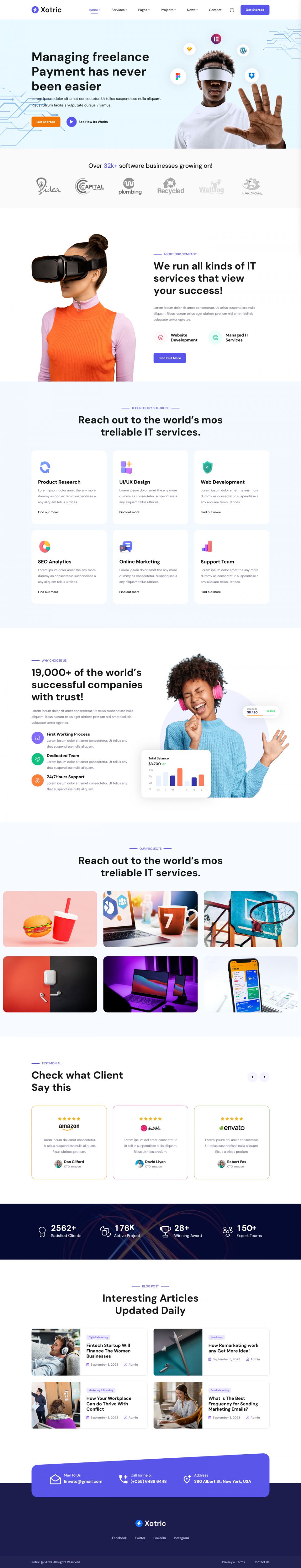 WordPress template ThemeForest Xotric