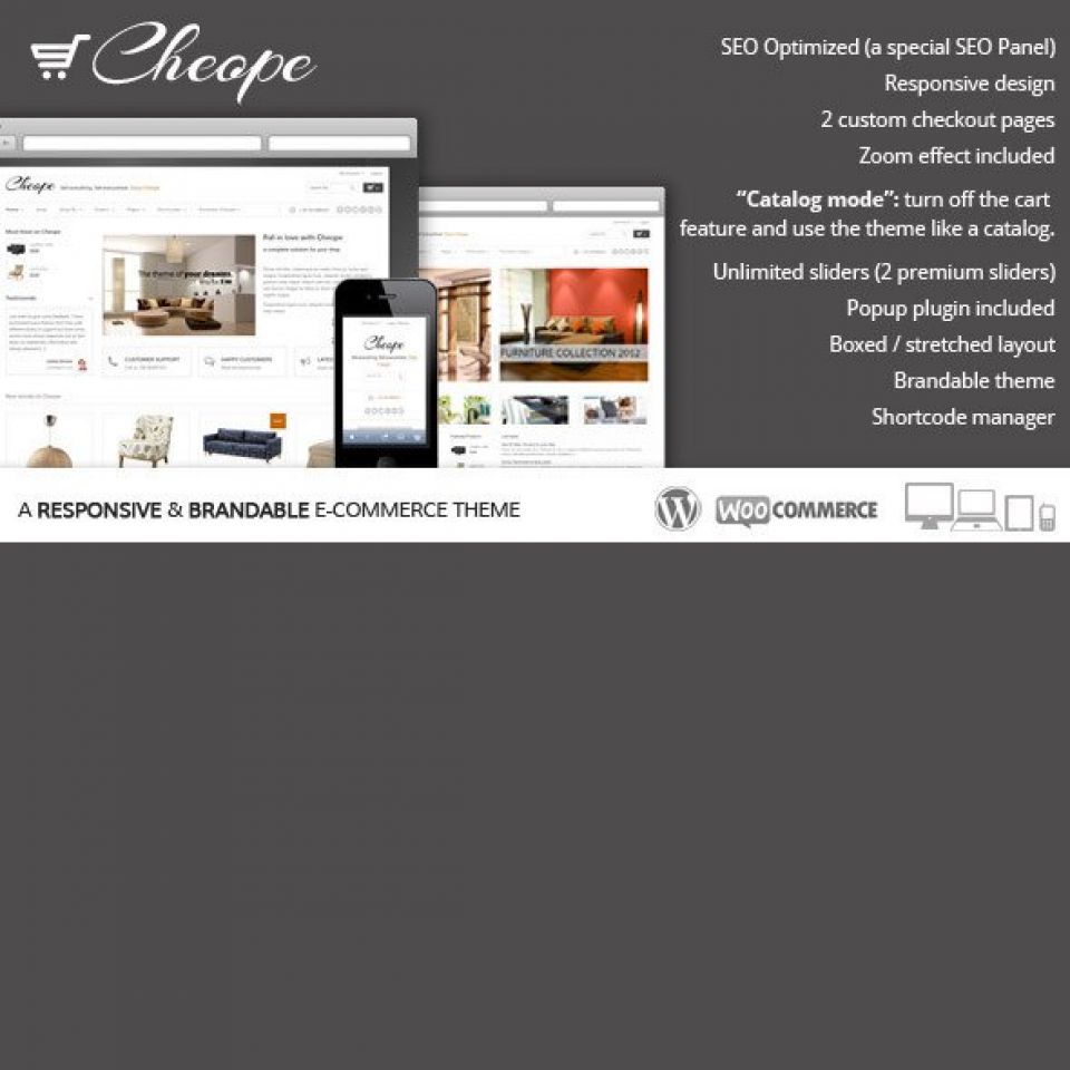 WordPress template Yithemes Cheope Shop
