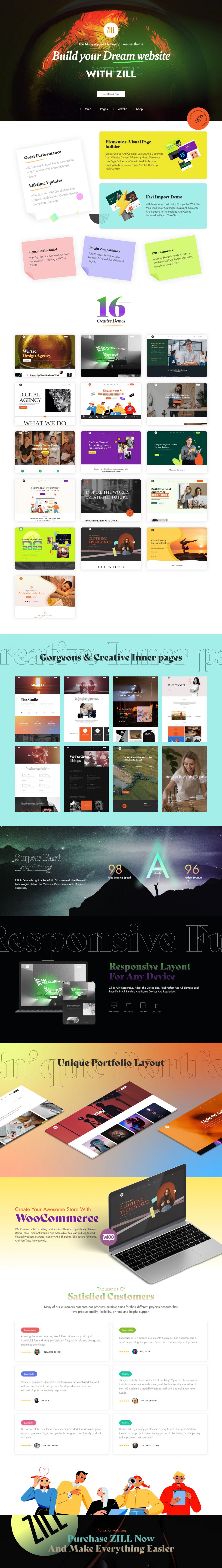 WordPress template ThemeForest ZILL