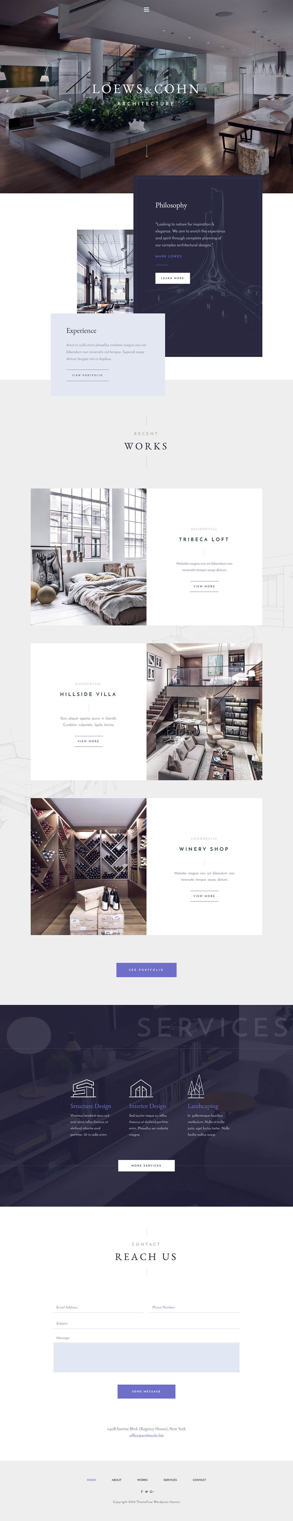 WordPress template ThemeFuse Architekt