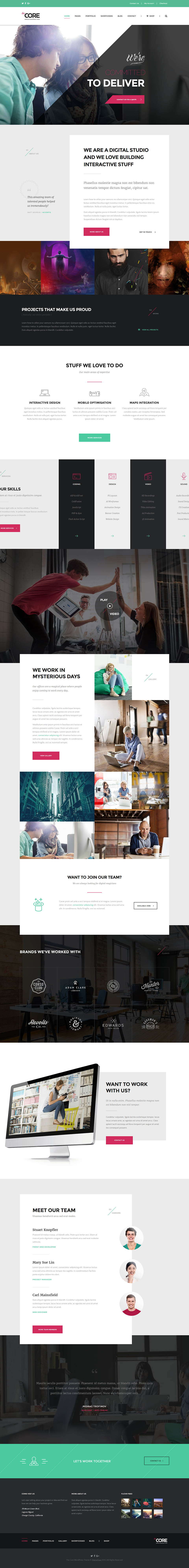 WordPress template ThemeFuse Creative Core