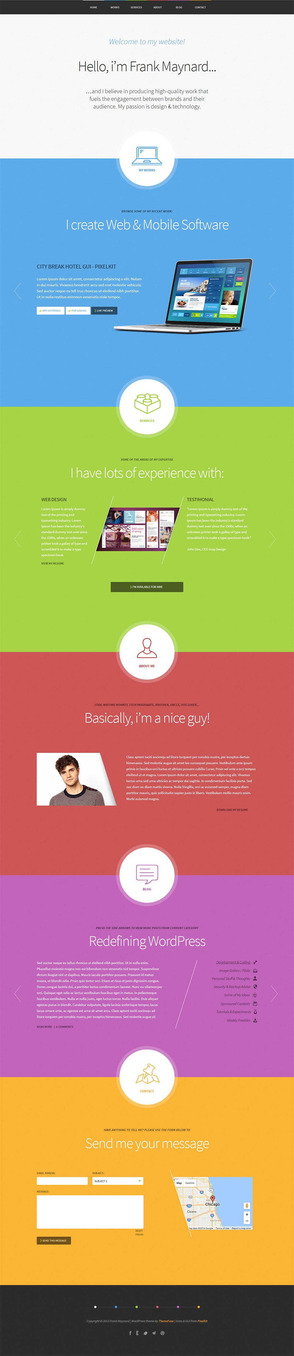 WordPress template ThemeFuse Freelancer