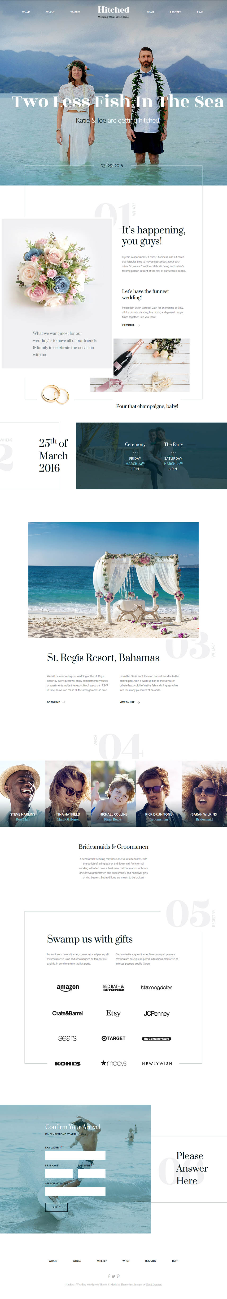 WordPress template ThemeFuse Hitched