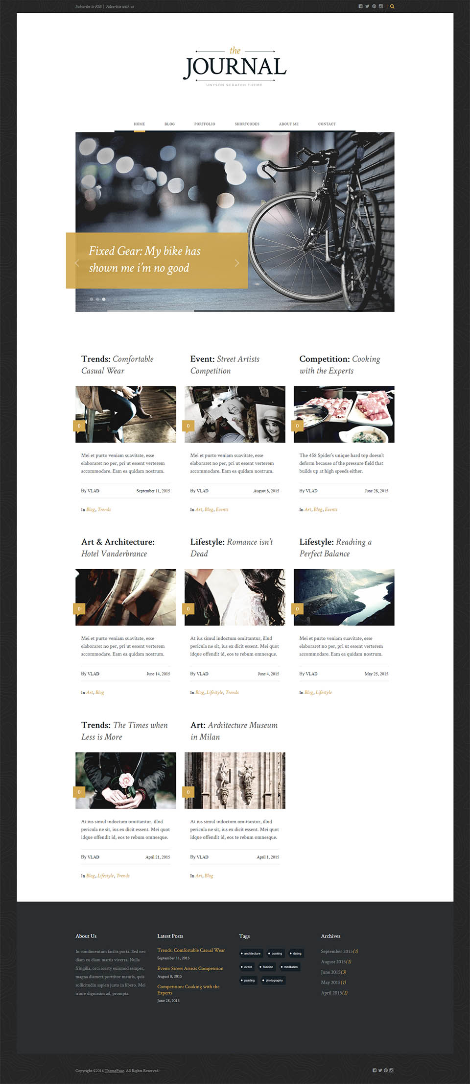 WordPress template ThemeFuse Journal