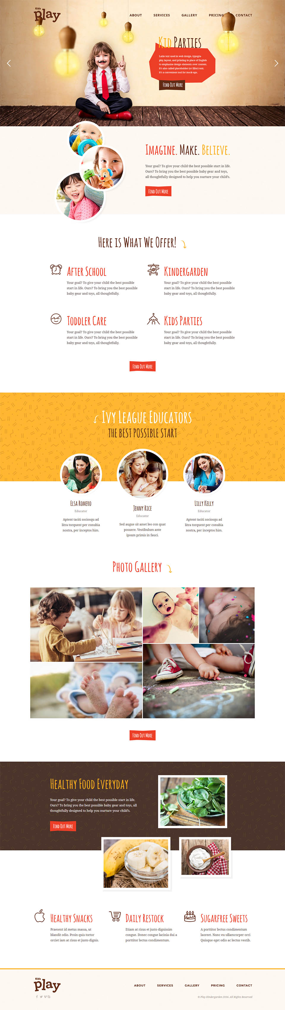 WordPress template ThemeFuse Kids Play