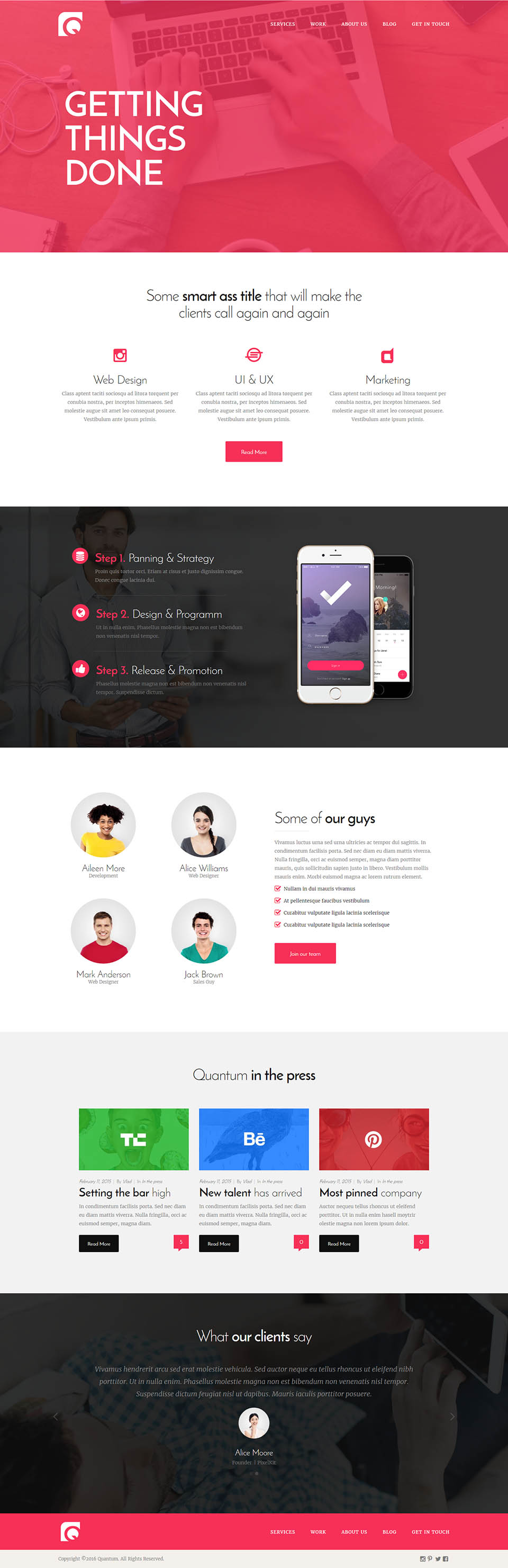 WordPress template ThemeFuse Quantum