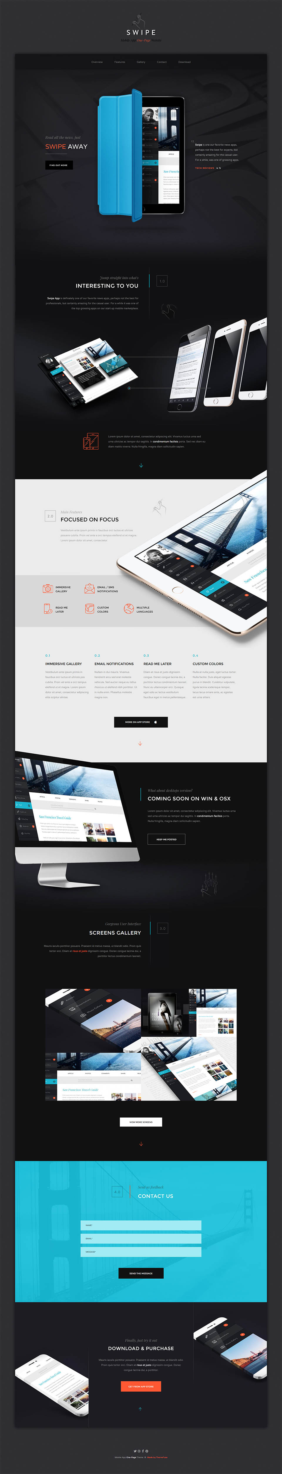 WordPress template ThemeFuse Swipe