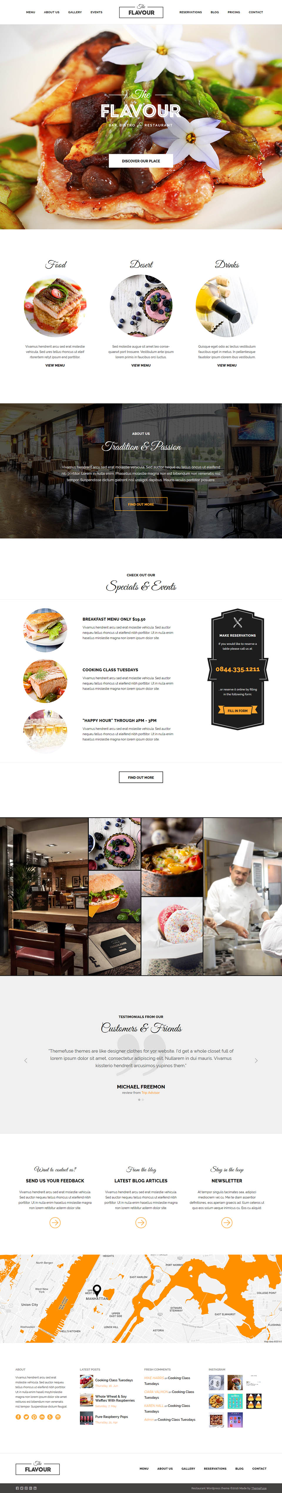WordPress template ThemeFuse The Flavour