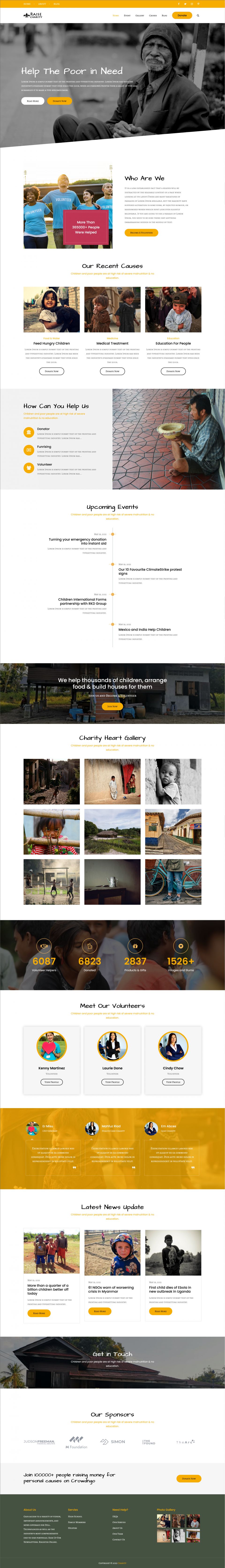 WordPress template Theme Palace Raise Charity Pro