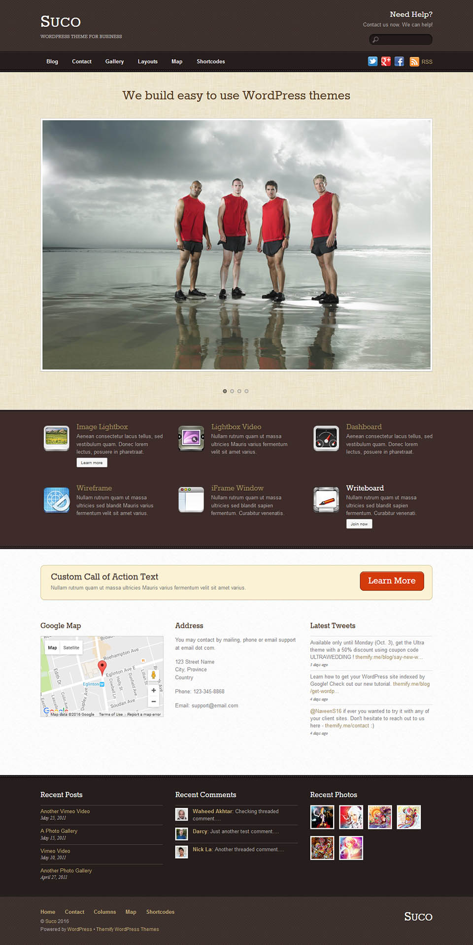 WordPress template Themify Suco