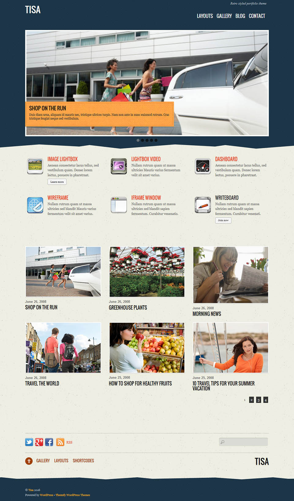 Template Themify Tisa WordPress template Themify Tisa