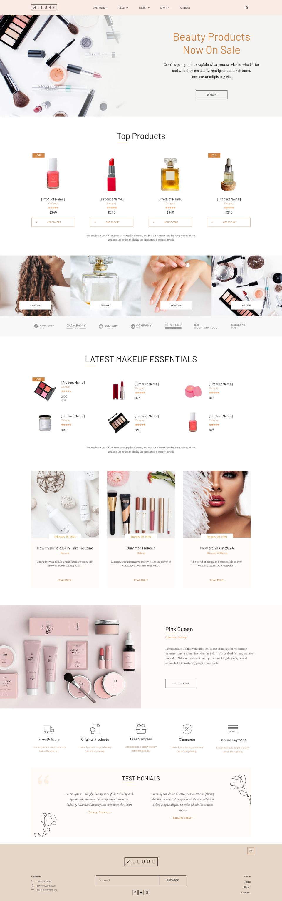 WordPress template ThriveThemes Allure