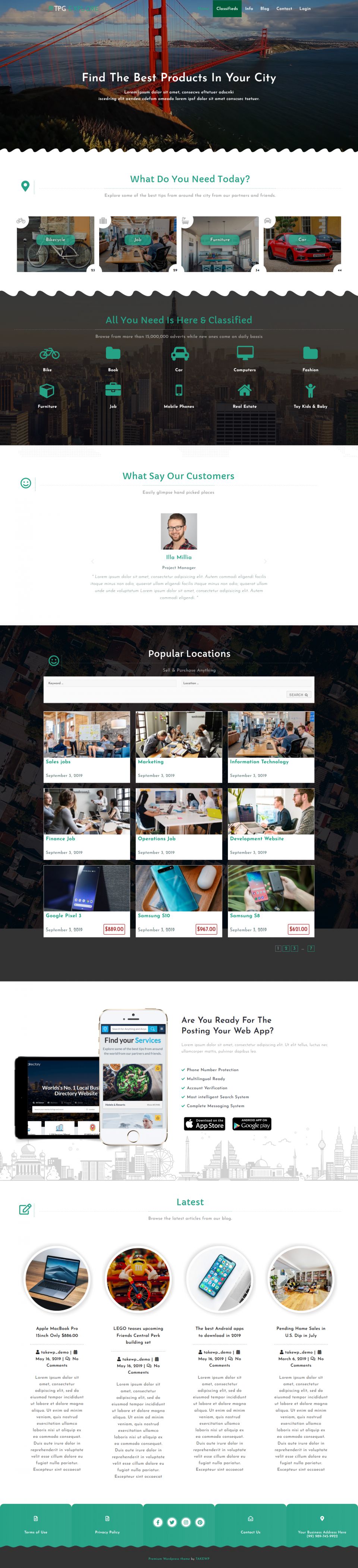 Template TPG Explore WordPress template TPG Explore