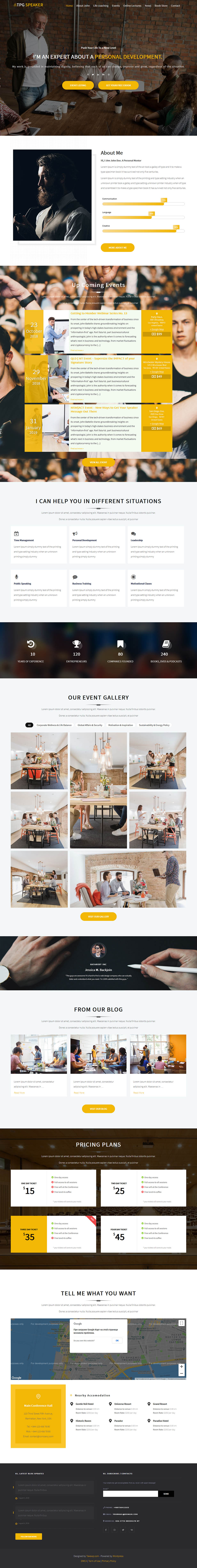 Template TPG Speaker WordPress template TPG Speaker