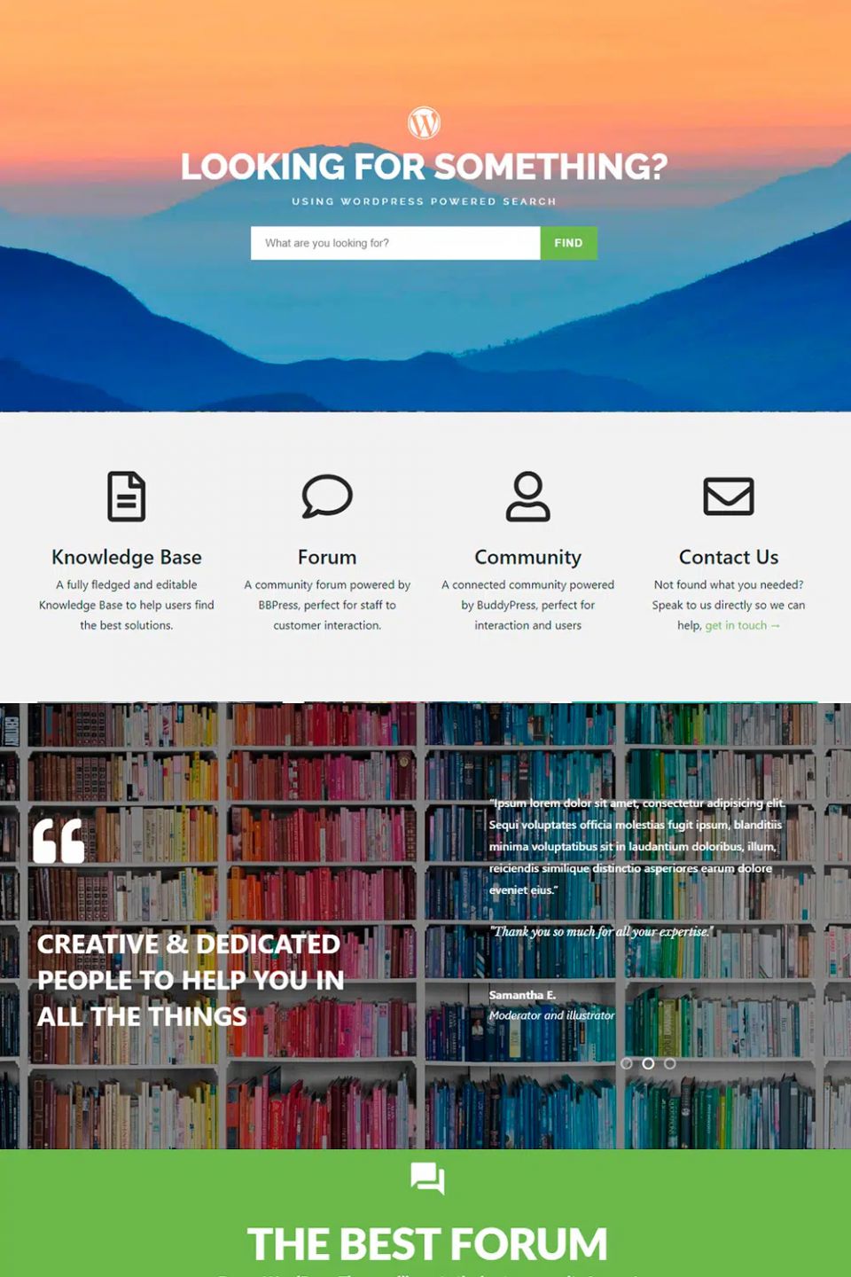 WordPress template Visualmodo Forum
