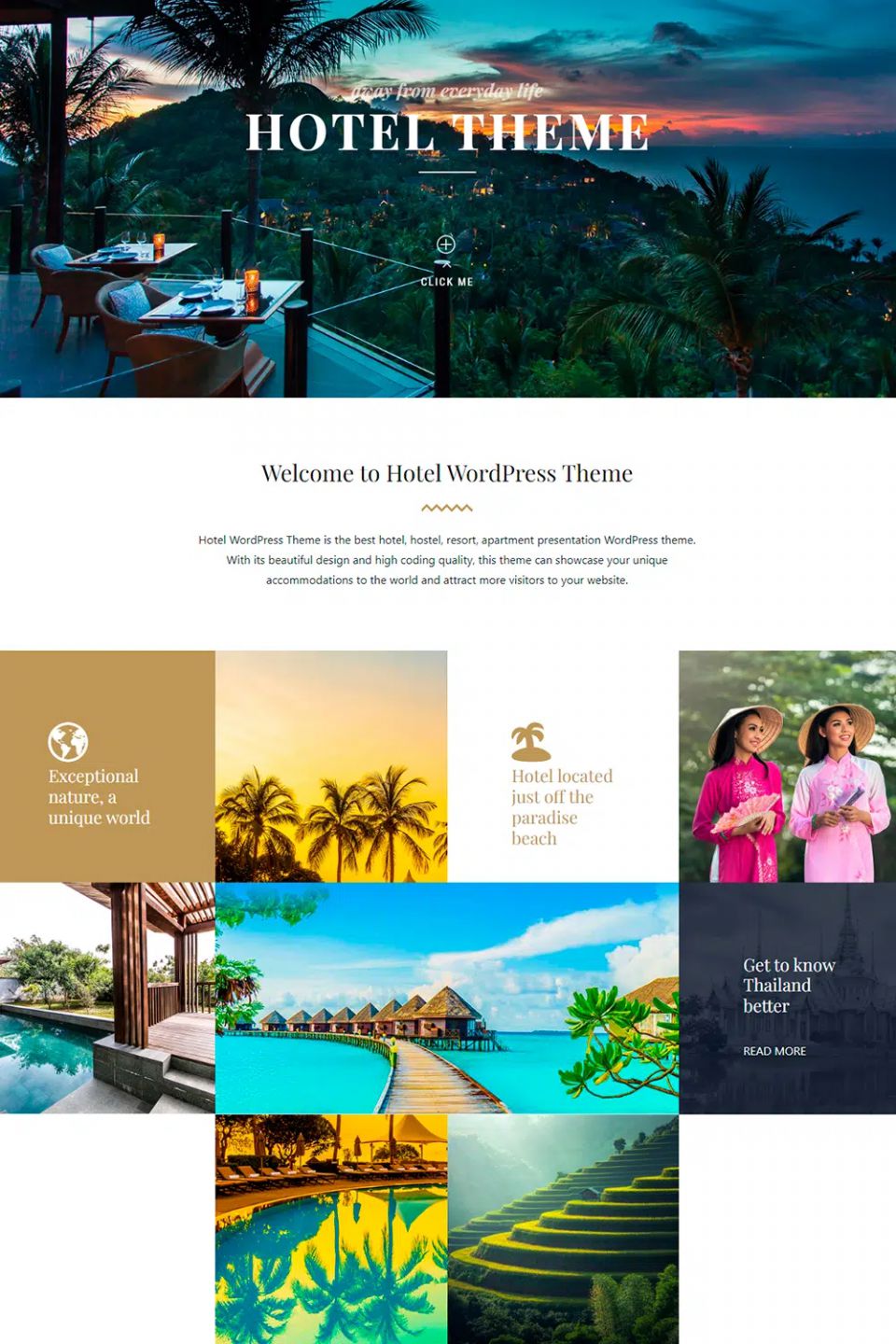WordPress template Visualmodo Hotel