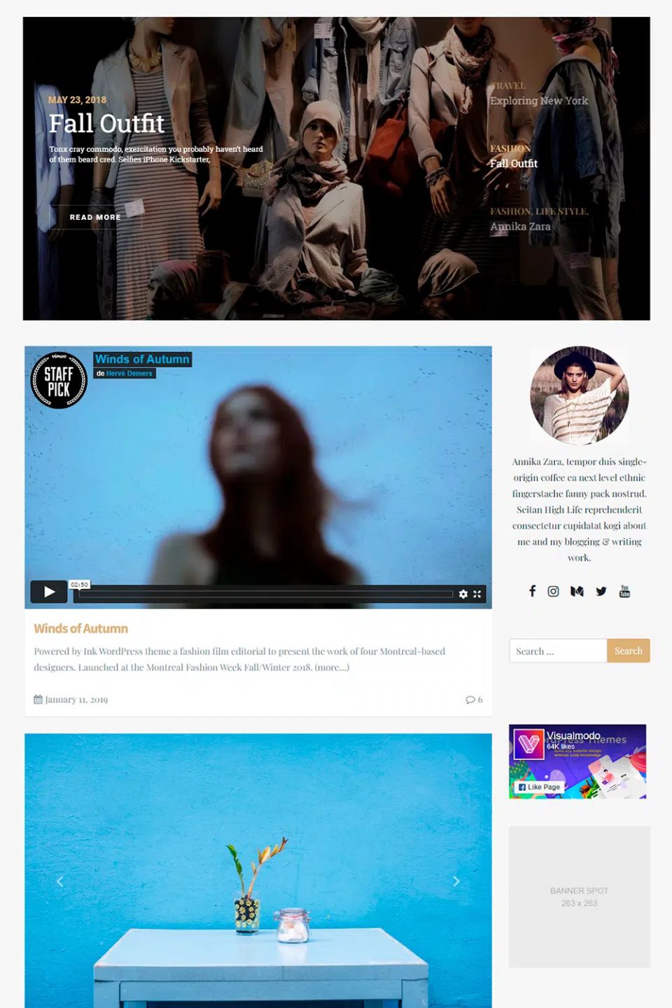 Template Visualmodo Ink WordPress template Visualmodo Ink