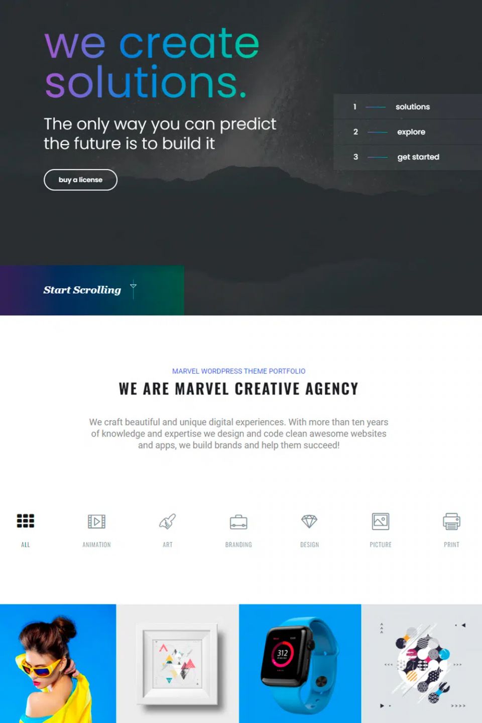 Template Visualmodo Marvel WordPress template Visualmodo Marvel