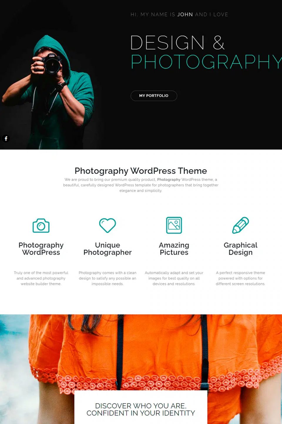 WordPress template Visualmodo Photography