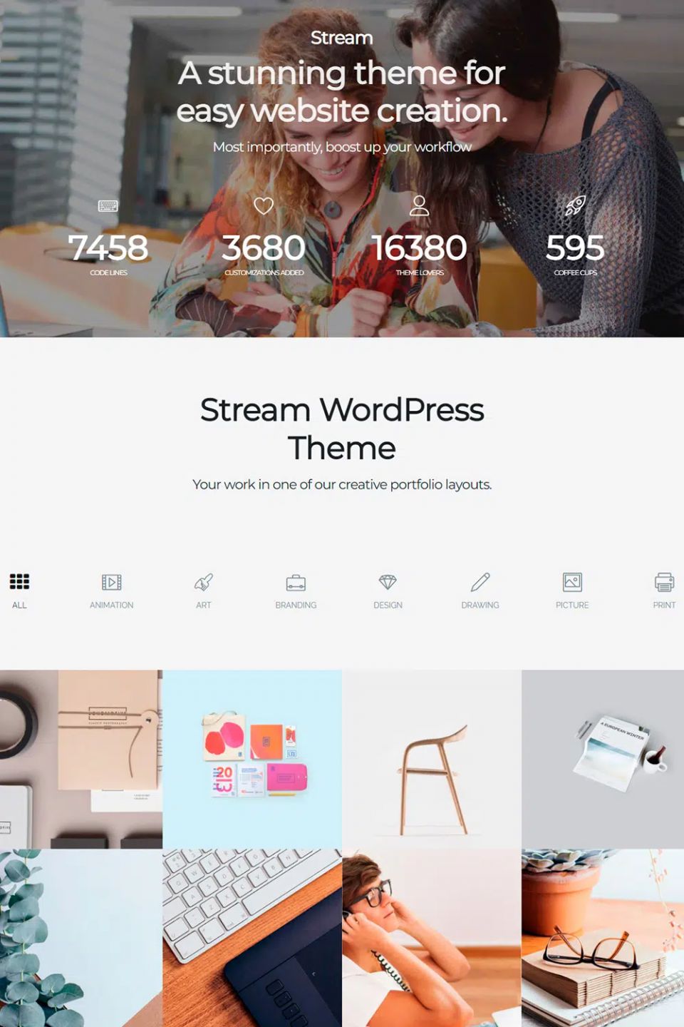 Template Visualmodo Stream WordPress template Visualmodo Stream