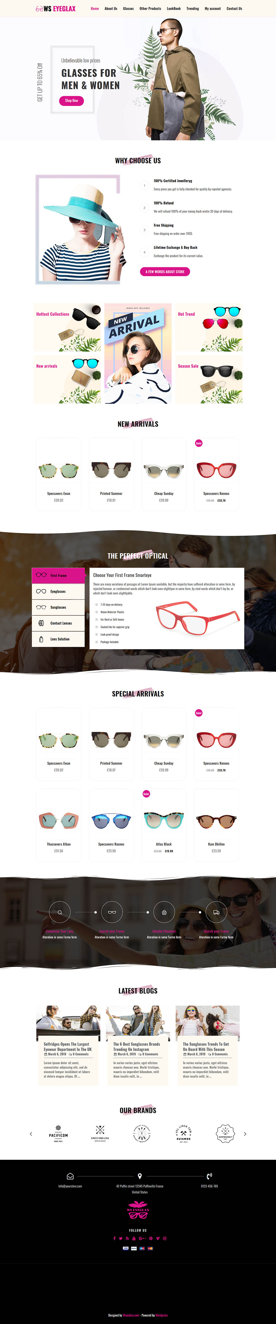 WordPress template WooSkins EyeGlax