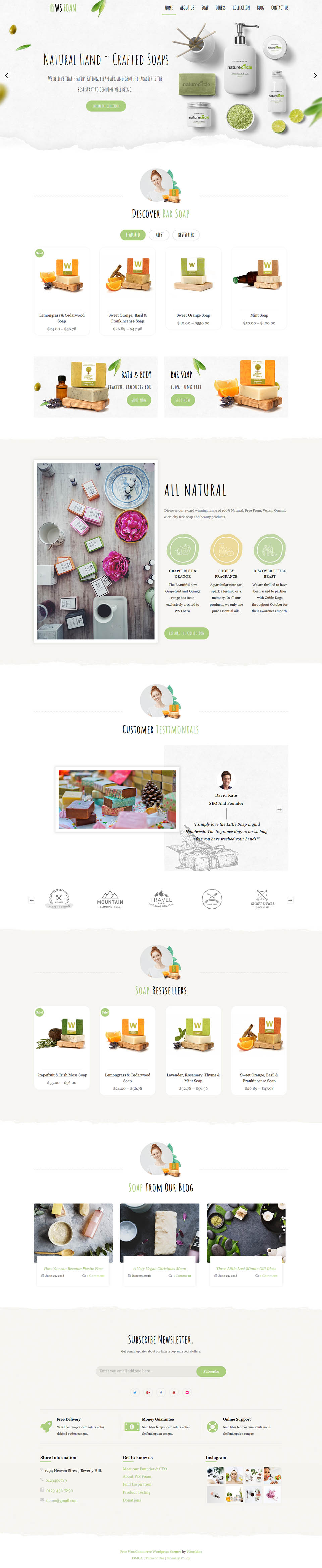 WordPress template WooSkins Foam