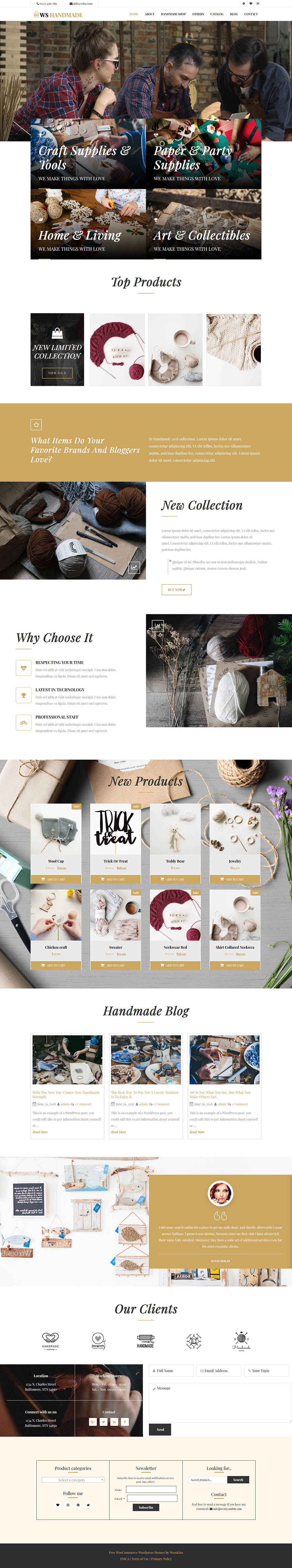 WordPress template WooSkins Handmade
