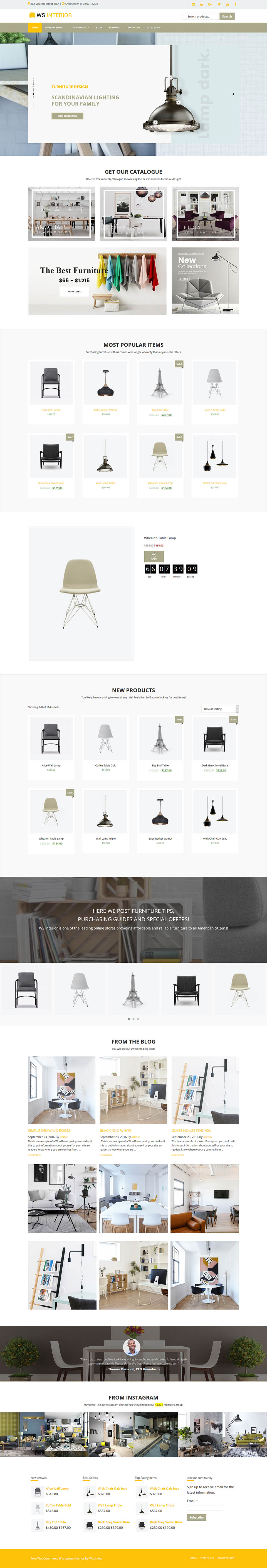 WordPress template WooSkins Interior