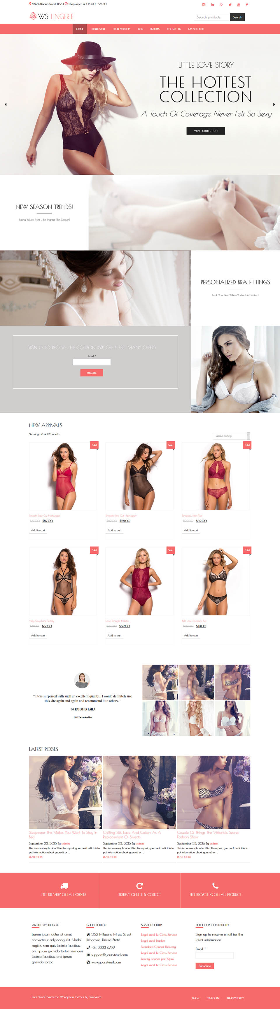 WordPress template WooSkins Lingerie