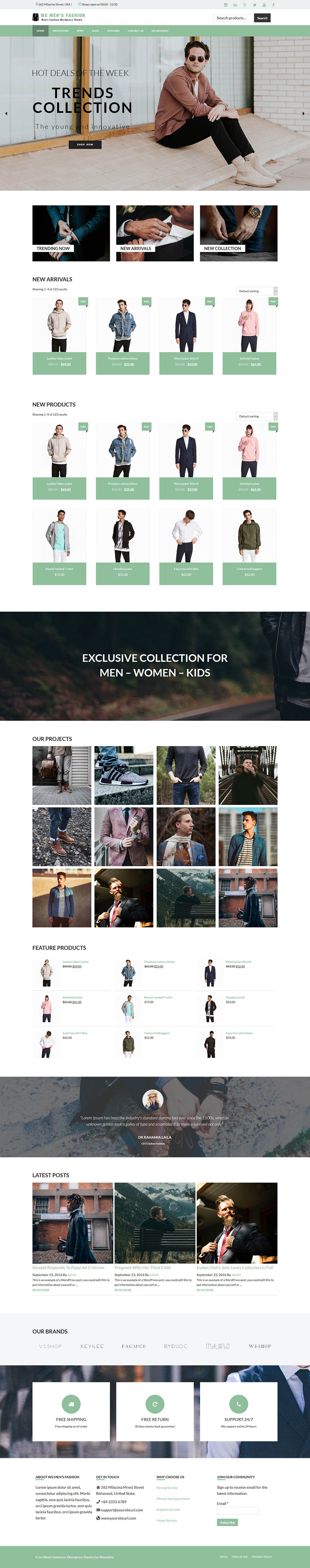 WordPress template WooSkins Mens Fashion