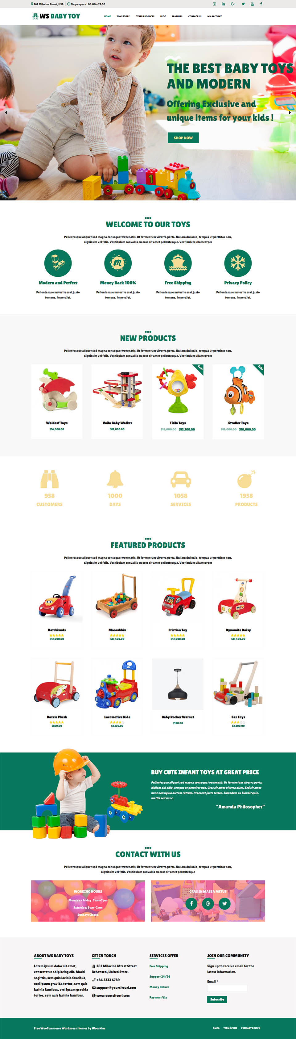 WordPress template WooSkins Toy