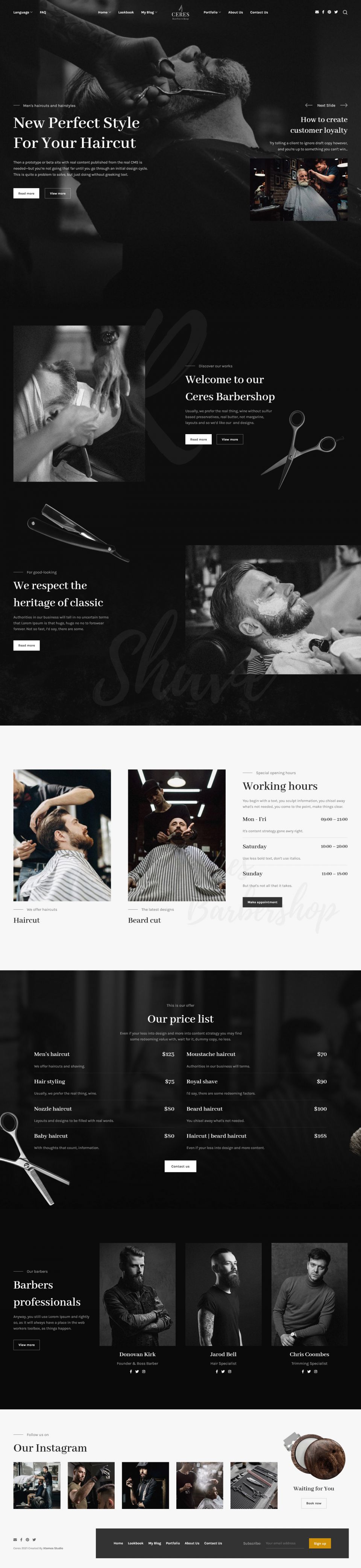 WordPress template XTemos Ceres