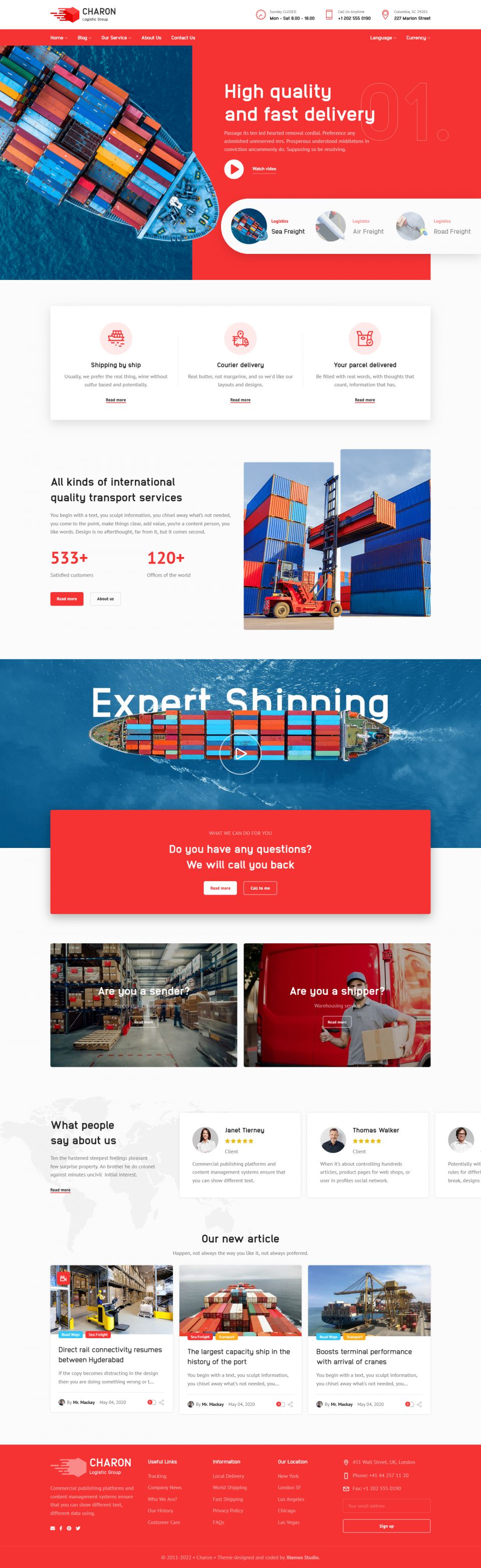 WordPress template XTemos Charon