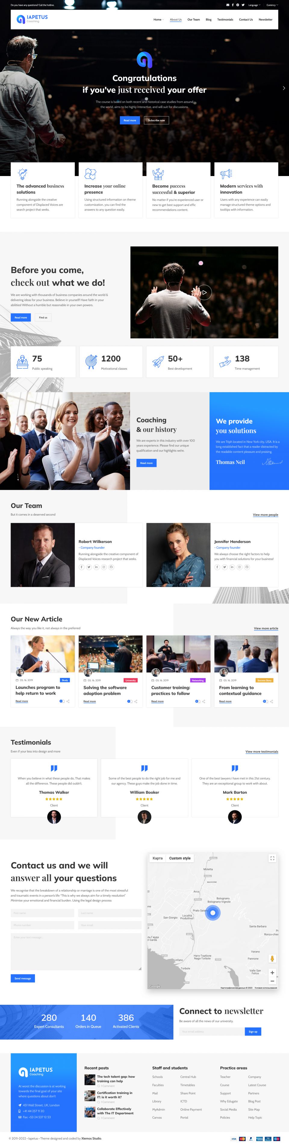 WordPress template XTemos Iapetus