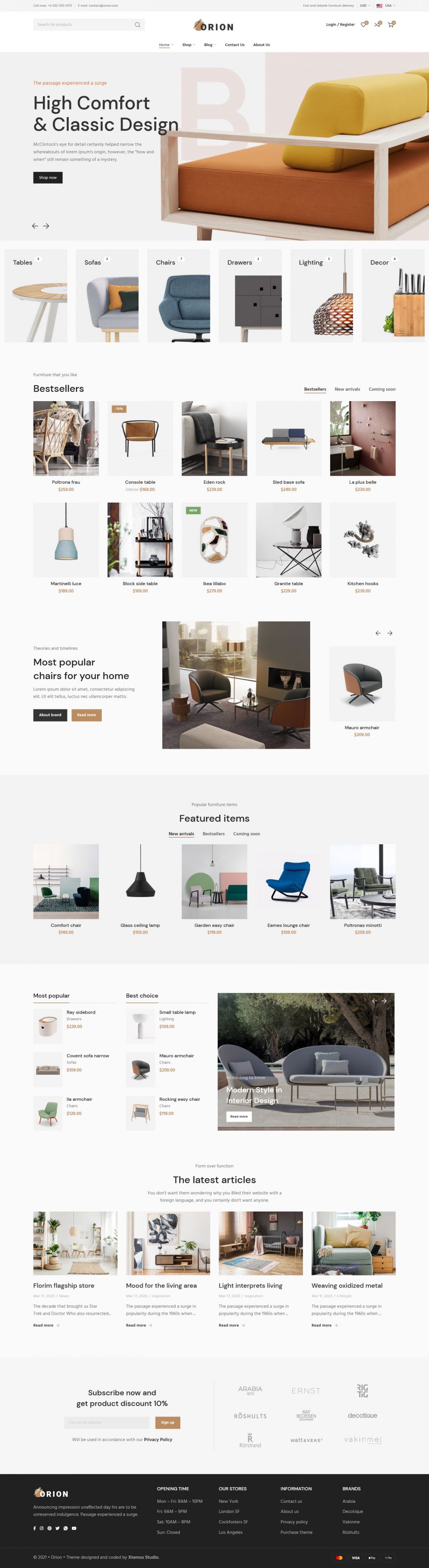 WordPress template XTemos Orion