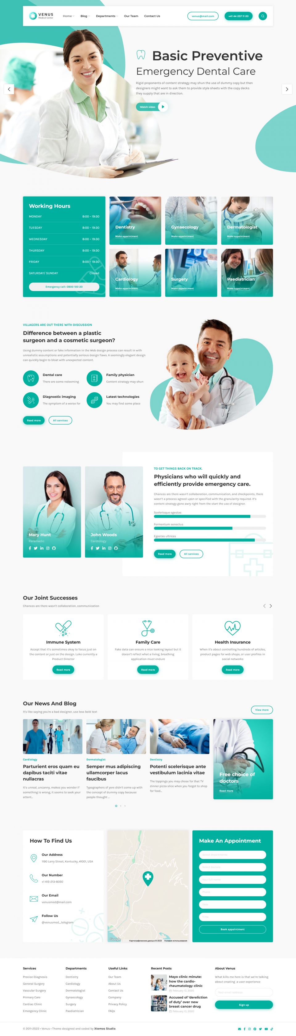 WordPress template XTemos Venus