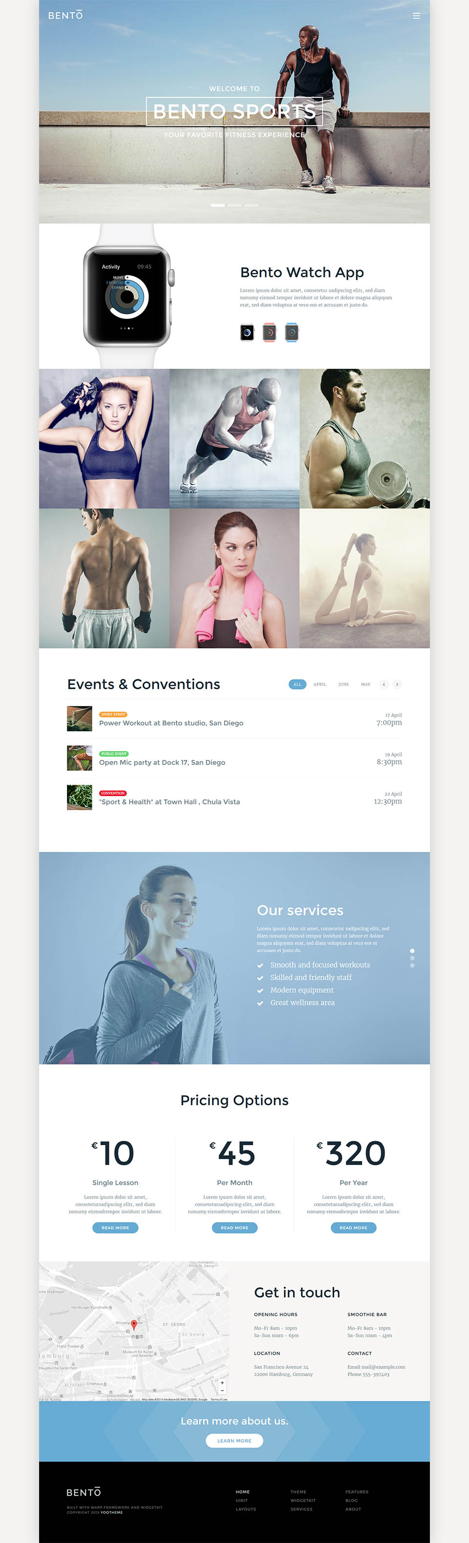 WordPress template YOOtheme Bento