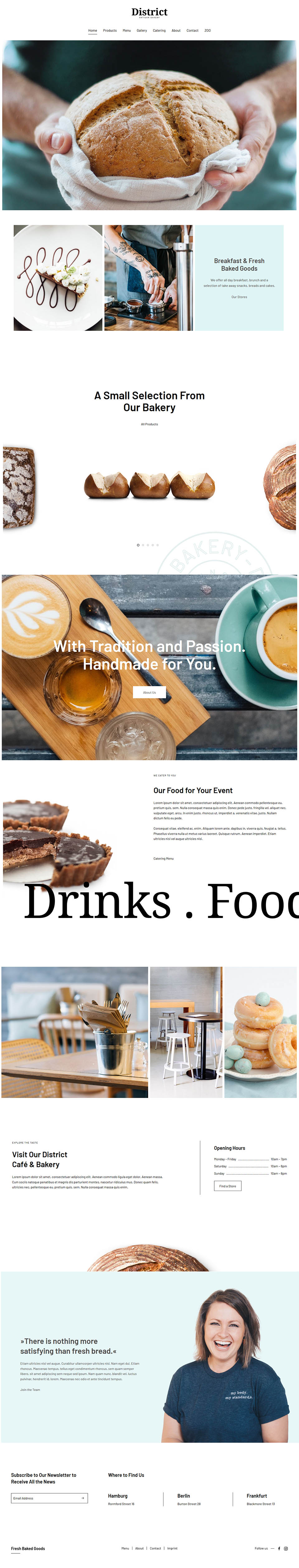 WordPress template YOOtheme District