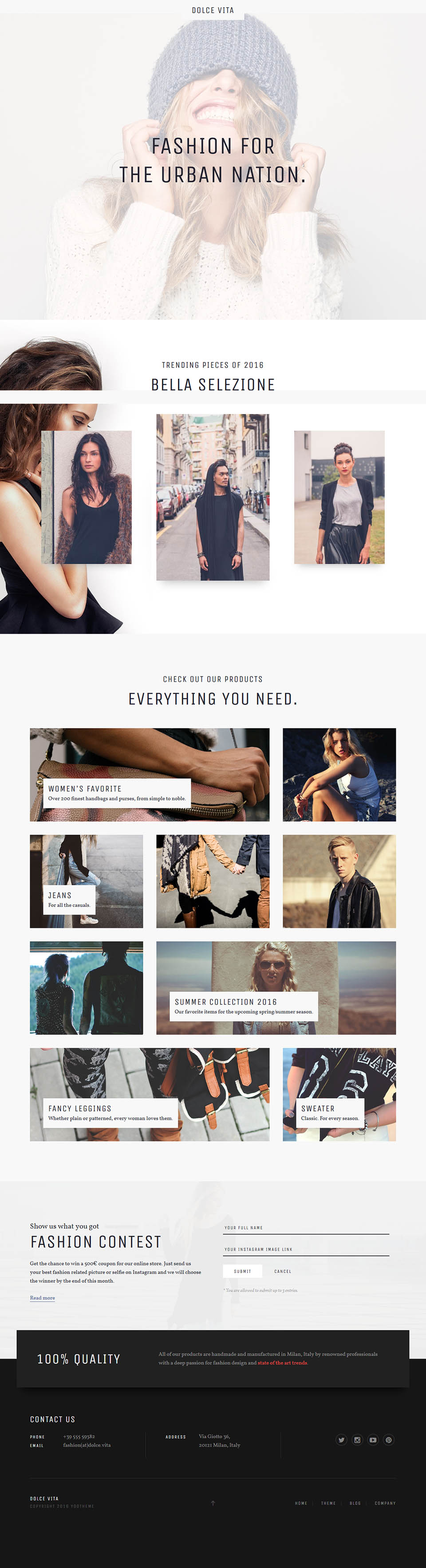 WordPress template YOOtheme Dolce Vita