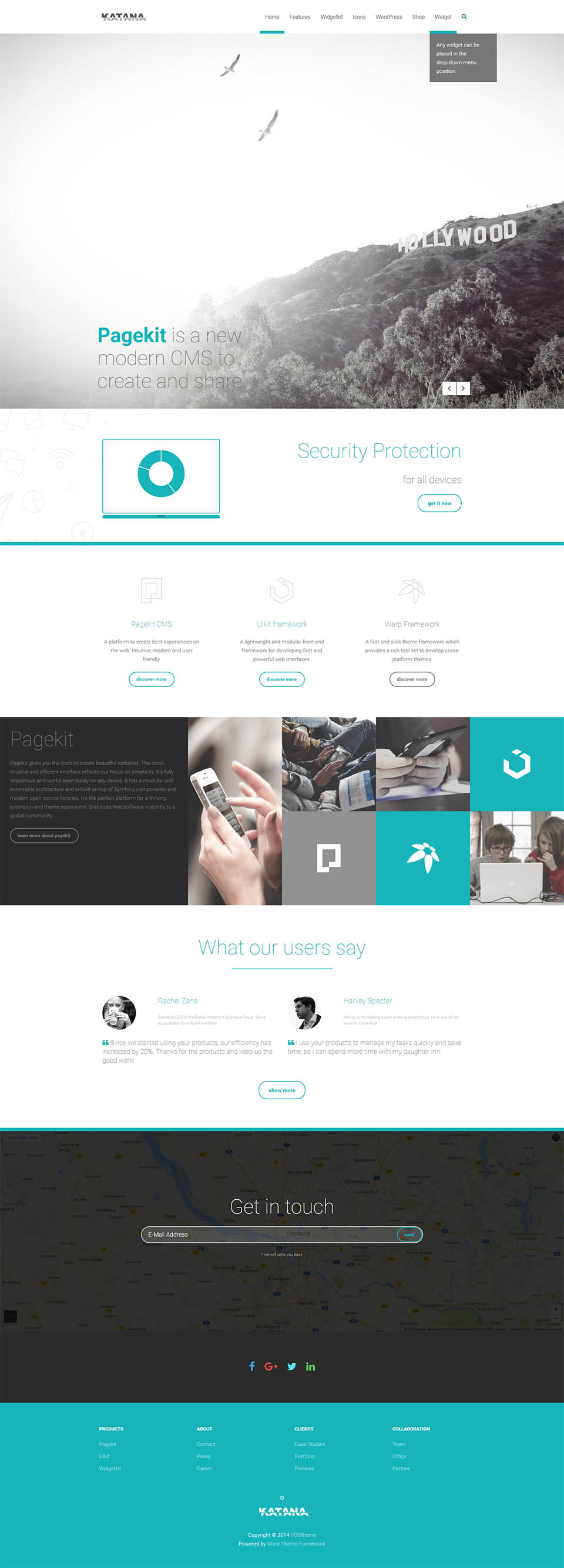 WordPress template YOOtheme Katana