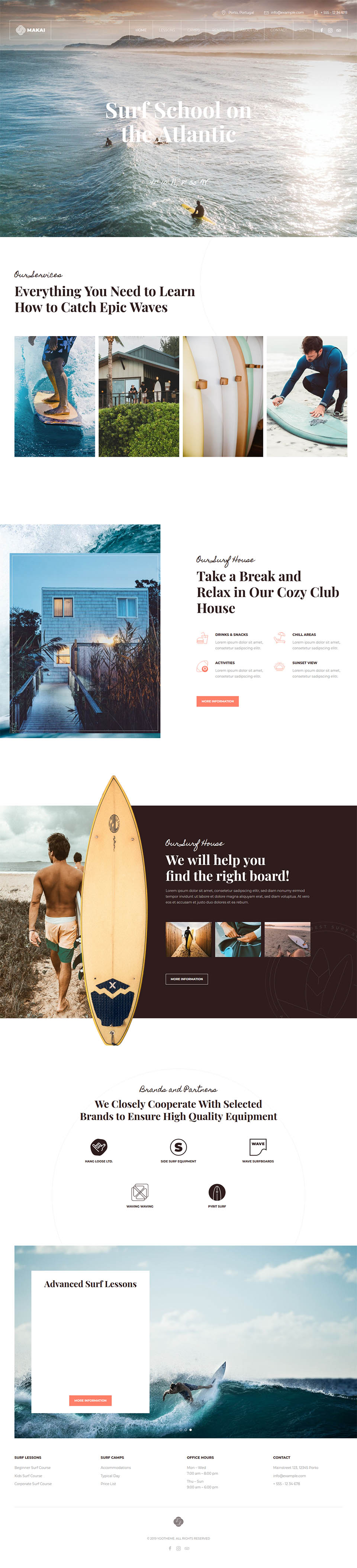 WordPress template YOOtheme Makai