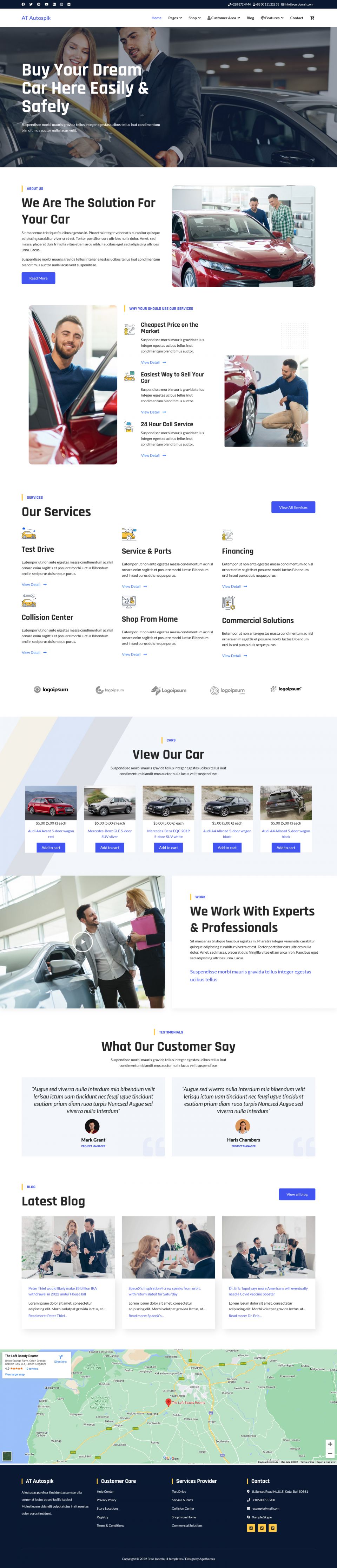 Joomla template AGE Themes Autospik