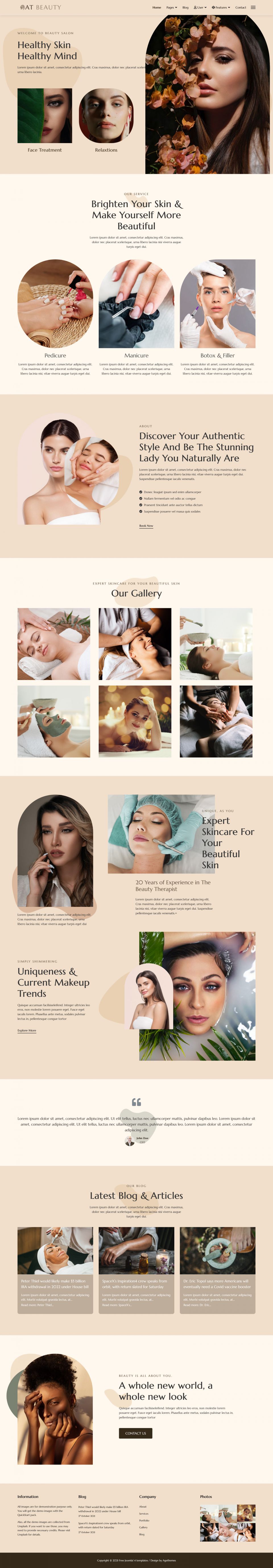 Template AGE Themes Beauty Joomla template AGE Themes Beauty
