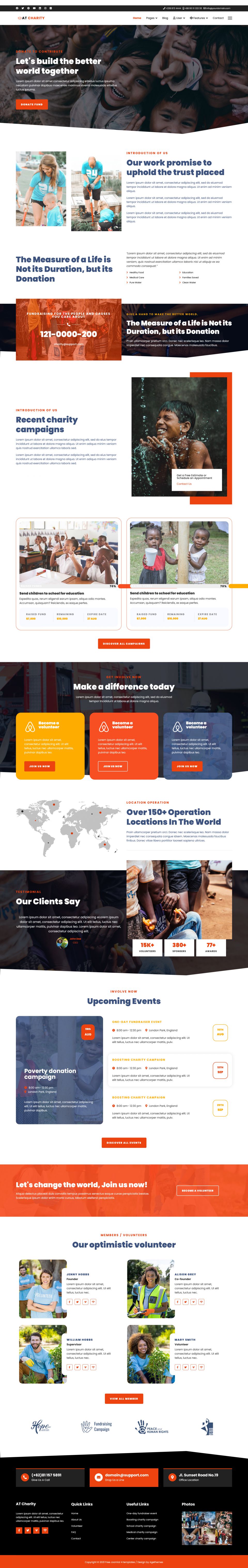 Template AGE Themes Charity Joomla template AGE Themes Charity